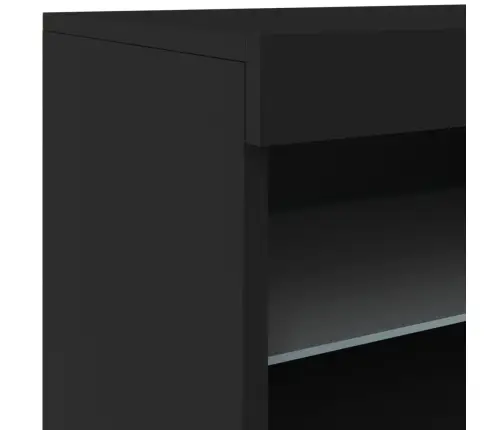 Puhvetkapp Led-Tulega, Must, 162X37X67 Cm