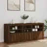 Šoninė Spintelė Su Led Lemputėmis, Ruda Ąžuolo, 162X37X67Cm