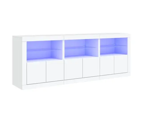 Puhvetkapp Led-Tulega, Valge, 181,5 X 37 X 67 Cm