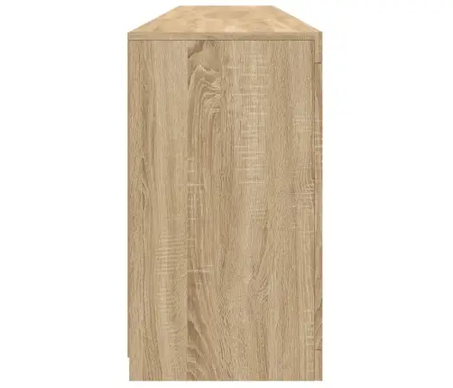 Kumode Ar Led Lampiņām, Ozolkoka Krāsa, 181,5X37X67 Cm Vidaxl