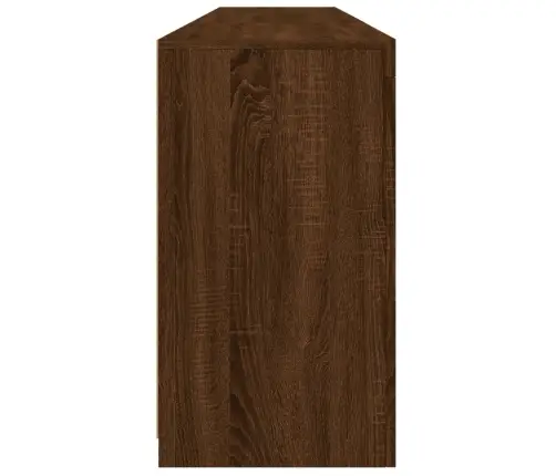 Kumode Ar Led Lampiņām, Brūna Koka Krāsa, 181,5X37X67 Cm Vidaxl