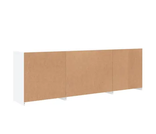 Kumode Ar Led Lampiņām, Balta, 202X37X67 Cm Vidaxl