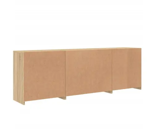 Puhvetkapp Led-Tuledega, Sonoma Tamm, 202 X 37 X 67 Cm