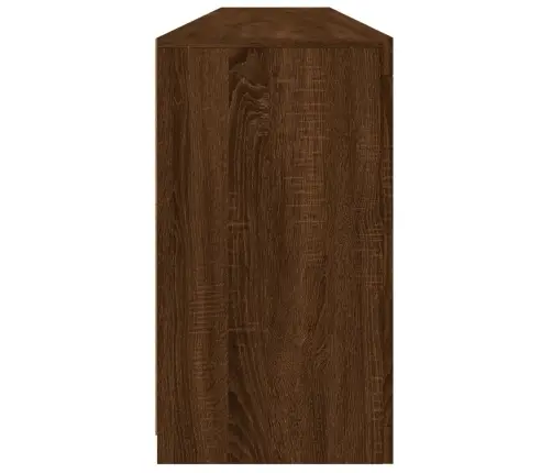 Kumode Ar Led Lampiņām, Brūna Koka Krāsa, 202X37X67 Cm Vidaxl