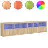 Puhvetkapp Led-Tuledega, Sonoma Tamm, 283 X 37 X 67 Cm Puhvetkapp Led-Tuledega, Sonoma Tamm, 283 X 37 X 67 Cm