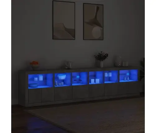 Puhvetkapp Led-Tulega, Betoonhall, 283 X 37 X 67 Cm