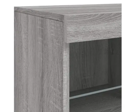 Kumode Ar Led Lampiņām, Pelēka Ozolkoka Krāsa, 283X37X67 Cm Vidaxl Kumode Ar Led Lampiņām, Pelēka Ozolkoka Krāsa, 283X37X67 Cm Vidaxl