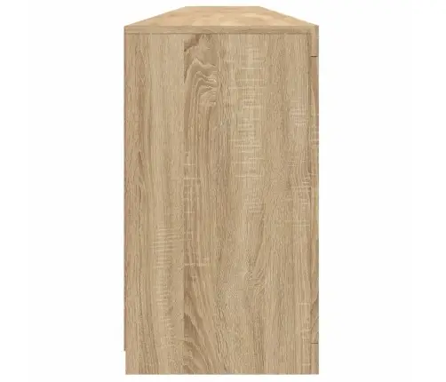 Kumode Ar Led Lampiņām, Ozolkoka Krāsa, 283X37X67 Cm Vidaxl