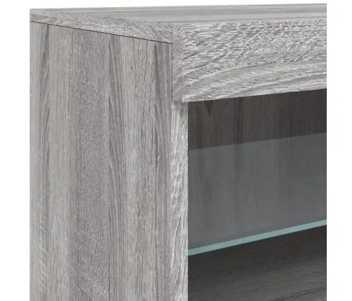 Puhvetkapp Led-Tuledega, Hall Sonoma Tamm, 283 X 37 X 67 Cm