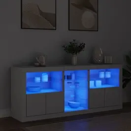 Puhvetkapp Led-Tulega, Valge, 162X37X67 Cm