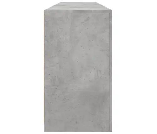 Šoninė Spintelė Su Led Lemputėmis, Betono Pilka, 162X37X67Cm