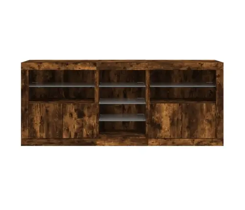 Kumode Ar Led Lampiņām, Ozolkoka Krāsa, 162X37X67 Cm Vidaxl Kumode Ar Led Lampiņām, Ozolkoka Krāsa, 162X37X67 Cm Vidaxl