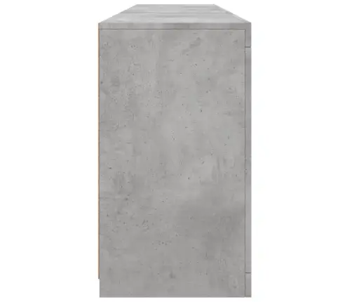 Šoninė Spintelė Su Led Lemputėmis, Betono Pilka, 181,5X37X67Cm