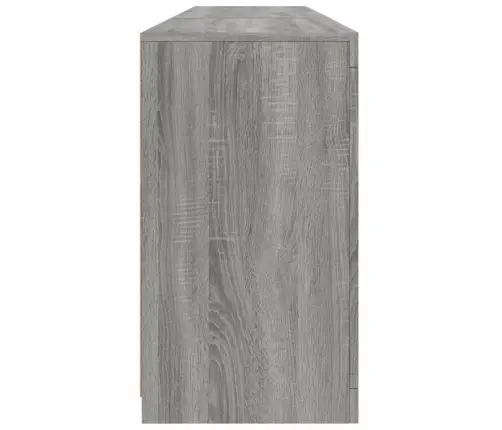 Kumode Ar Led Lampiņām, Pelēka Ozolkoka Krāsa, 181,5X37X67 Cm Vidaxl