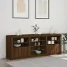 Šoninė Spintelė Su Led Lemputėmis, Ruda Ąžuolo, 181,5X37X67Cm Šoninė Spintelė Su Led Lemputėmis, Ruda Ąžuolo, 181,5X37X67Cm