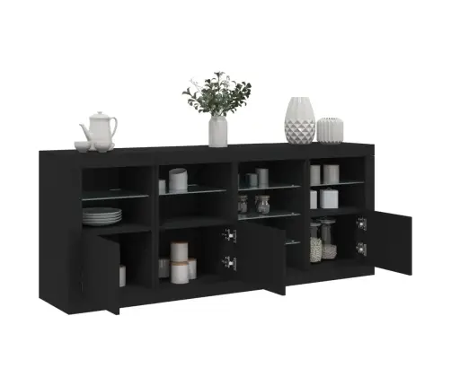 Puhvetkapp Led-Tulega, Must, 164 X 37 X 67 Cm