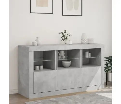 Puhvetkapp Led-Tulega, Betoonhall, 123 X 37 X 67 Cm