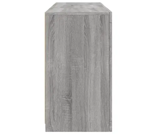 Kumode Ar Led Lampiņām, Pelēka Ozolkoka Krāsa, 123X37X67 Cm Vidaxl