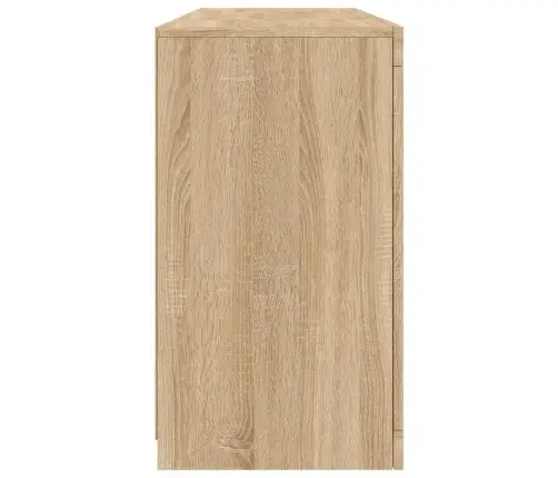 Kumode Ar Led Lampiņām, Ozolkoka Krāsa, 142,5X37X67 Cm Vidaxl