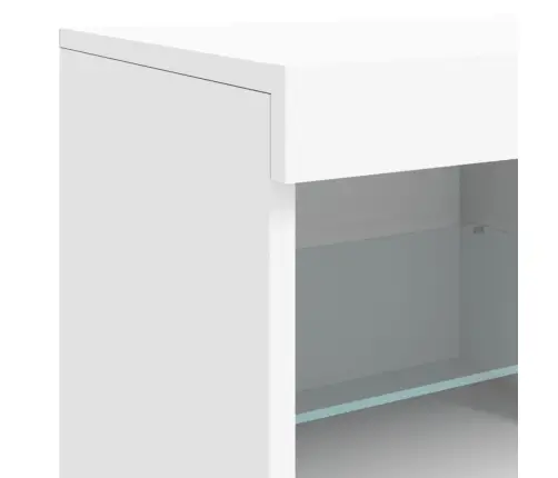 Kumode Ar Led Lampiņām, 163X37X67 Cm, Balta Vidaxl Kumode Ar Led Lampiņām, 163X37X67 Cm, Balta Vidaxl