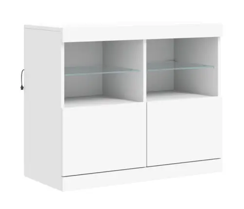 Kumode Ar Led Lampiņām, 163X37X67 Cm, Balta Vidaxl Kumode Ar Led Lampiņām, 163X37X67 Cm, Balta Vidaxl