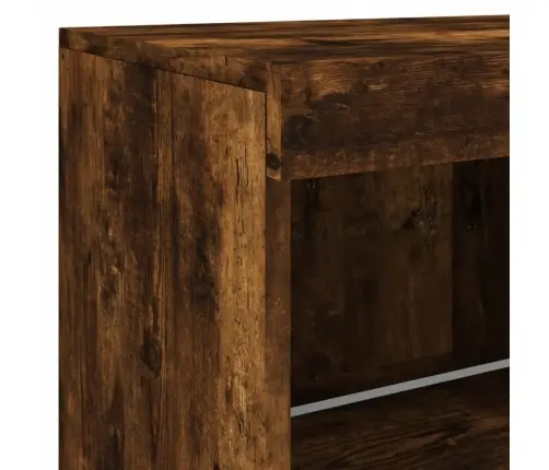 Kumode Ar Led Lampiņām, Ozolkoka Krāsa, 163X37X67 Cm Vidaxl