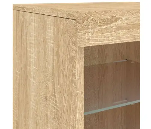 Puhvetkapp Led-Tuledega, Sonoma Tamm, 123 X 37 X 67 Cm