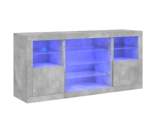 Puhvetkapp Led-Tulega, Betoonhall, 142,5 X 37 X 67 Cm