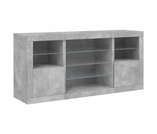 Puhvetkapp Led-Tulega, Betoonhall, 142,5 X 37 X 67 Cm