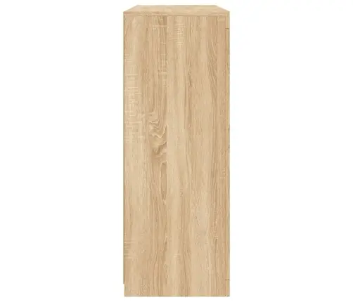 Šoninės Spintelės Su Led, 3Vnt., Ąžuolo, Apdirbta Mediena