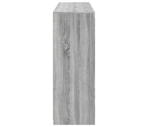 Kumodes Ar Led Apgaismojumu, 3 Gab., Pelēka Ozola Vidaxl