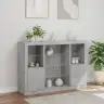 Kumodes Ar Led Apgaismojumu, 3 Gab., Betona Pelēks Vidaxl