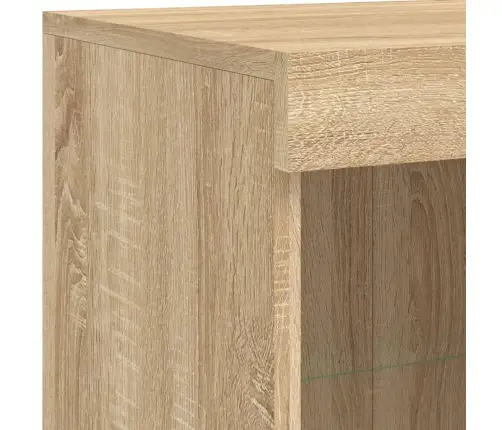 Šoninės Spintelės Su Led, 3Vnt., Ąžuolo, Apdirbta Mediena