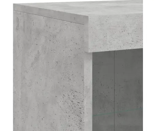 Kumodes Ar Led Apgaismojumu, 3 Gab., Betona Pelēks Vidaxl