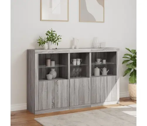 Puhvetkapp Led-Tuledega, Hall Sonoma Tamm, 162 X 37 X 100 Cm Puhvetkapp Led-Tuledega, Hall Sonoma Tamm, 162 X 37 X 100 Cm