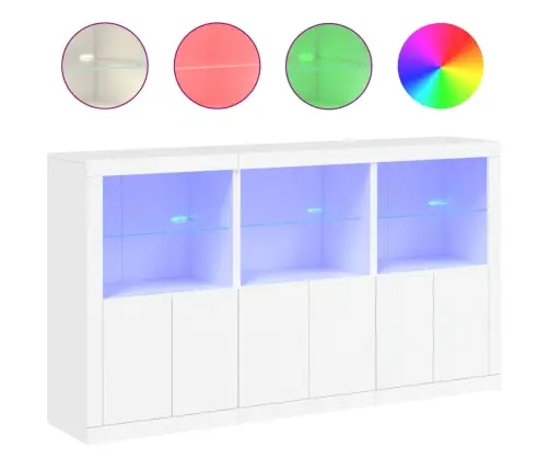 Puhvetkapp Led-Tulega, Valge, 181,5 X 37 X 100 Cm