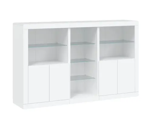 Kumode Ar Led Lampiņām, 162X37X100 Cm, Balta Vidaxl Kumode Ar Led Lampiņām, 162X37X100 Cm, Balta Vidaxl