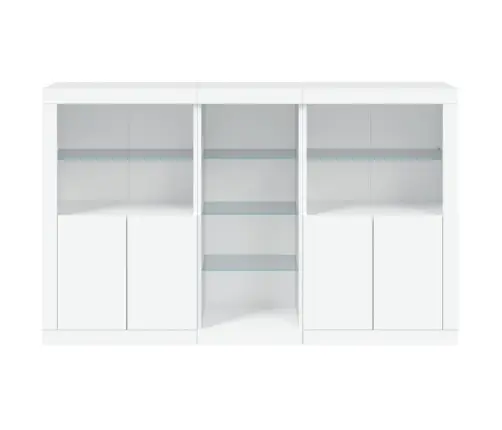 Kumode Ar Led Lampiņām, 162X37X100 Cm, Balta Vidaxl Kumode Ar Led Lampiņām, 162X37X100 Cm, Balta Vidaxl