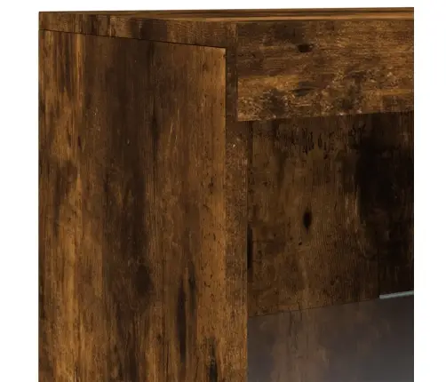 Kumode Ar Led Lampiņām, Ozolkoka Krāsa, 162X37X100 Cm Vidaxl