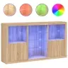 Kumode Ar Led Lampiņām, Ozolkoka Krāsa, 181,5X37X100 Cm Vidaxl Kumode Ar Led Lampiņām, Ozolkoka Krāsa, 181,5X37X100 Cm Vidaxl