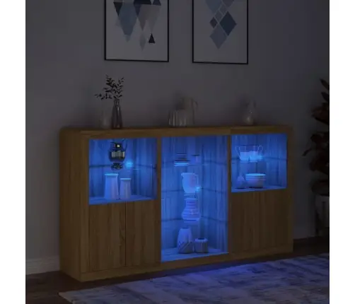 Kumode Ar Led Lampiņām, Ozolkoka Krāsa, 181,5X37X100 Cm Vidaxl Kumode Ar Led Lampiņām, Ozolkoka Krāsa, 181,5X37X100 Cm Vidaxl