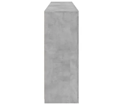 Kumode Ar Led Lampiņām, Betona Pelēka, 181,5X37X100 Cm Vidaxl