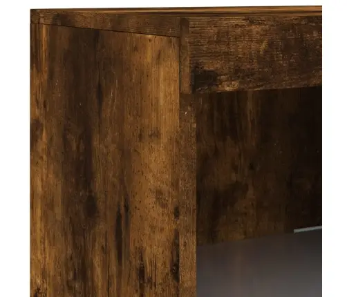 Kumode Ar Led Lampiņām, Ozolkoka Krāsa, 181,5X37X100 Cm Vidaxl