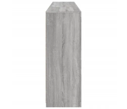 Puhvetkapp Led-Tuledega, Hall Sonoma Tamm, 181,5 X 37 X 100 Cm