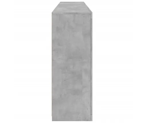 Kumode Ar Led Lampiņām, Betona Pelēka, 202X37X100 Cm Vidaxl