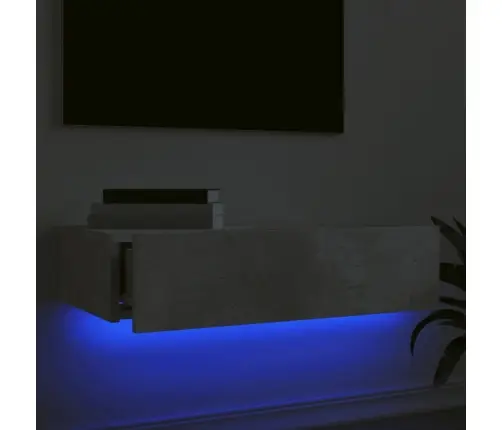 Telerialus Led-Tuledega, Betoonhall, 60 X 35 X 15,5 Cm