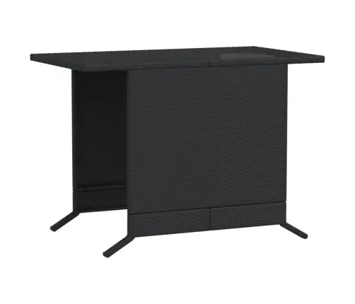 Bistro Komplektas Su Pagalvėlėmis, 3 Dalių, Juodas, Poliratanas