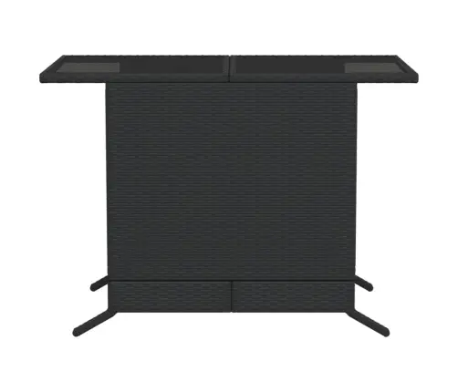 Bistro Komplektas Su Pagalvėlėmis, 3 Dalių, Juodas, Poliratanas