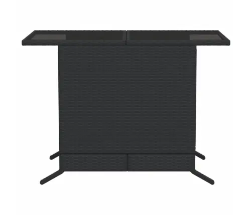 3-Osaline Bistrookomplekt Patjadega, Must, Polürotang