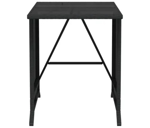 3-Osaline Bistrookomplekt Patjadega, Must, Polürotang